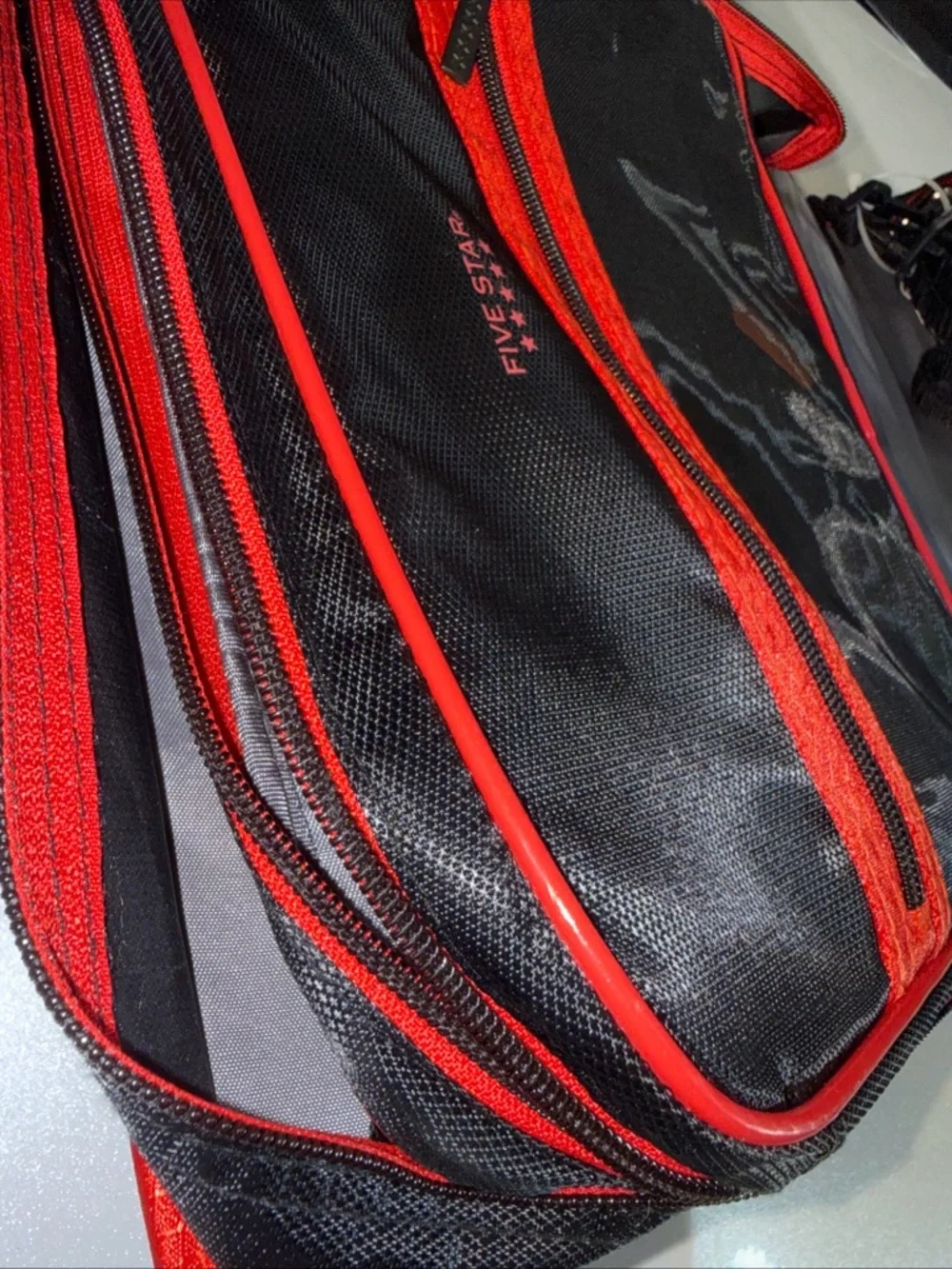 Five Star 3 Inch 3-ring Zipper Binder ▪︎ Red And Black NWT